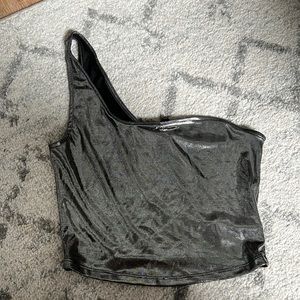 Off the Shoulder Metallic Top